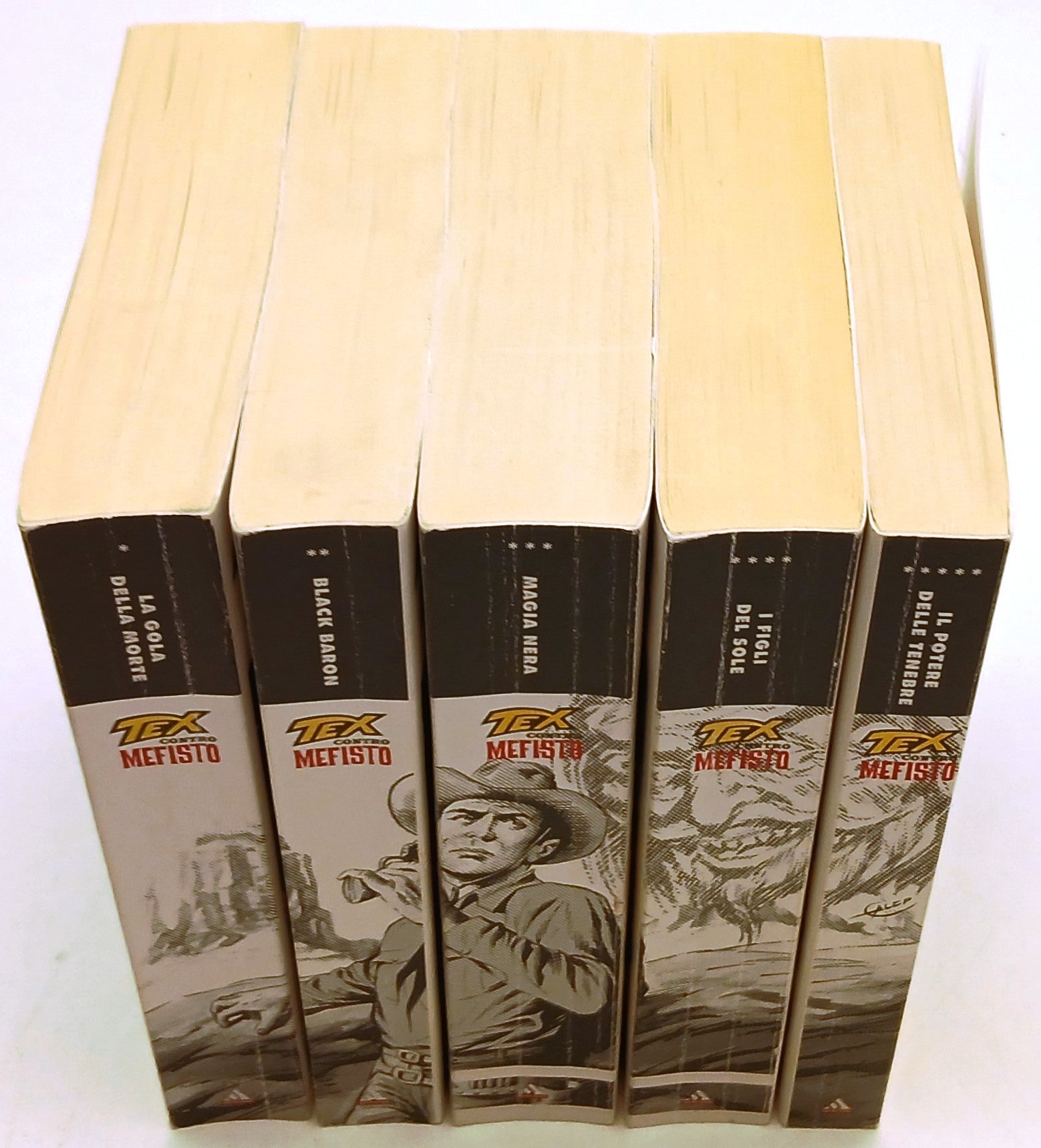 FB- TEX CONTRO MEFISTO 5 VOLUMI COMPLETA -- MONDADORI SUPERMITI - 2012 - B - N25