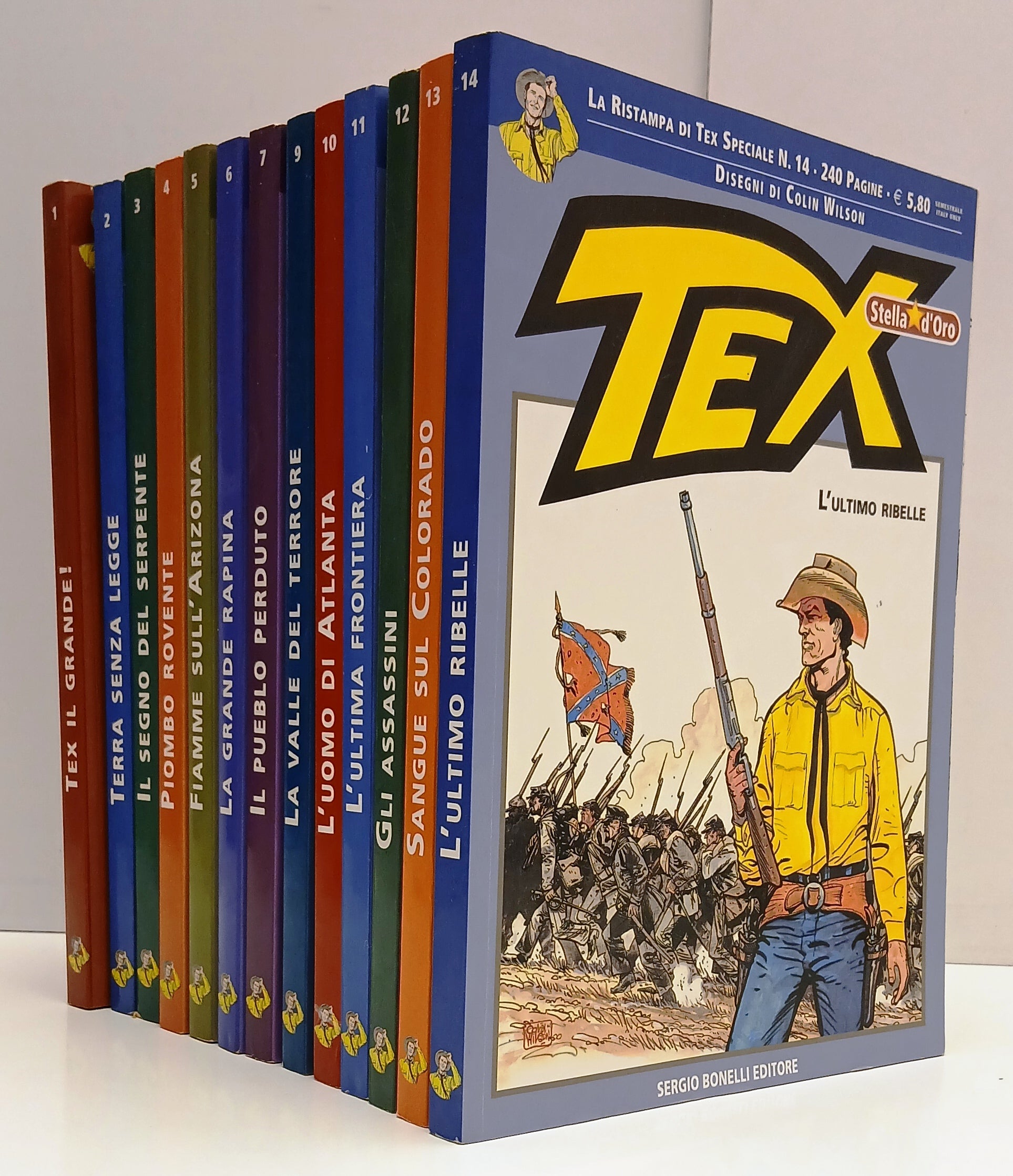 FB- TEX STELLA D'ORO 1/14 (manca 8) RISTAMPA TEXONE SPECIALE-- BONELLI-- B- N25