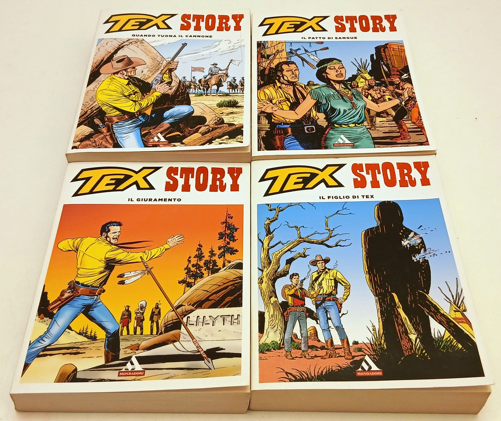 FB-  TEX STORY 4 VOLUMI COMPLETA -- MONDADORI SUPERMITI - 2013 - B - N25
