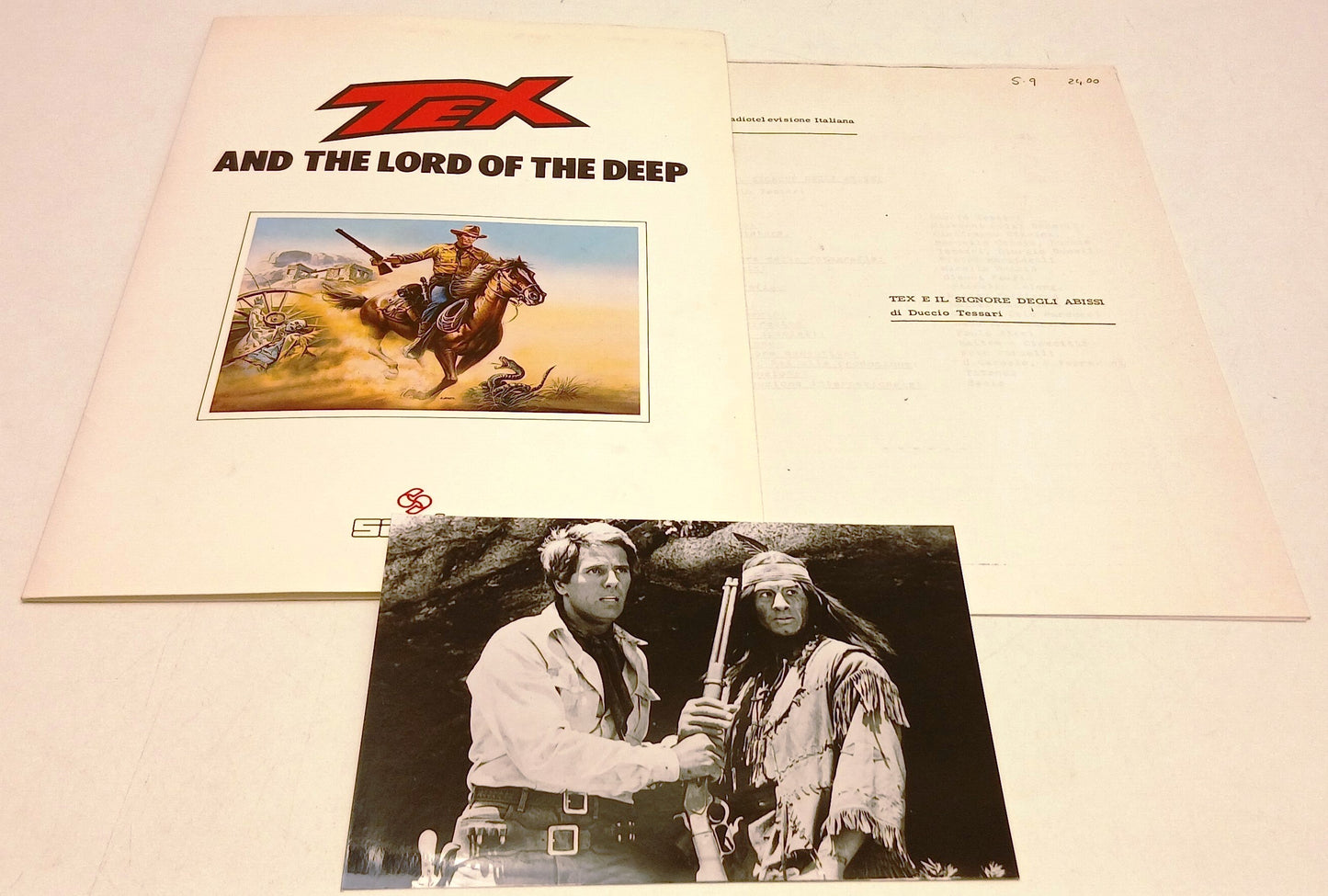 Cartella stampa film Tex e il signore degli abissi - Giuliano Gemma - RVSa846