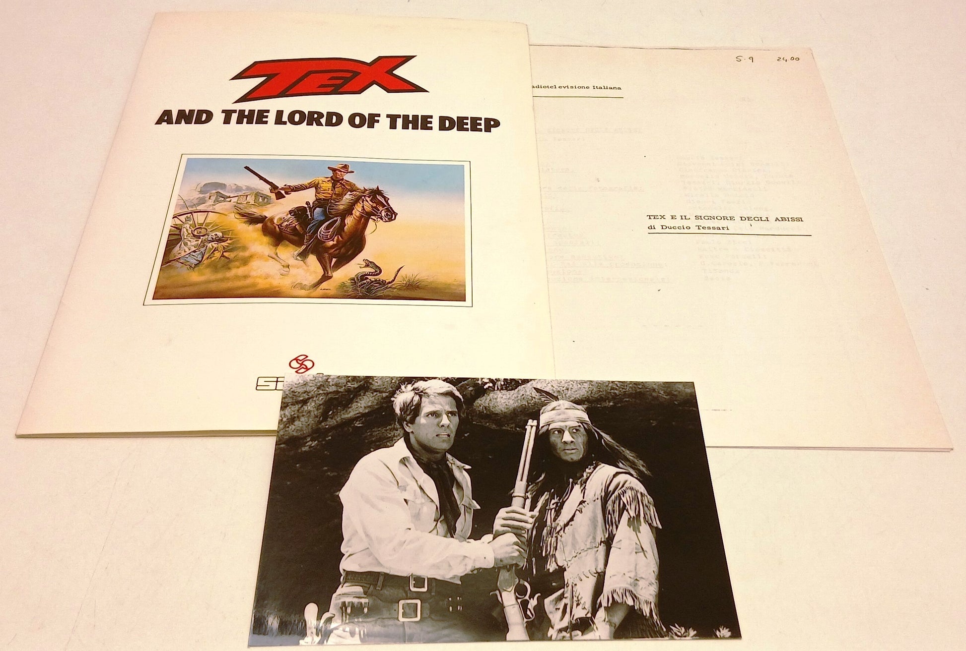 Cartella stampa film Tex e il signore degli abissi - Giuliano Gemma - RVSa846