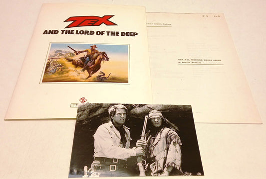 Cartella stampa film Tex e il signore degli abissi - Giuliano Gemma - RVSa846