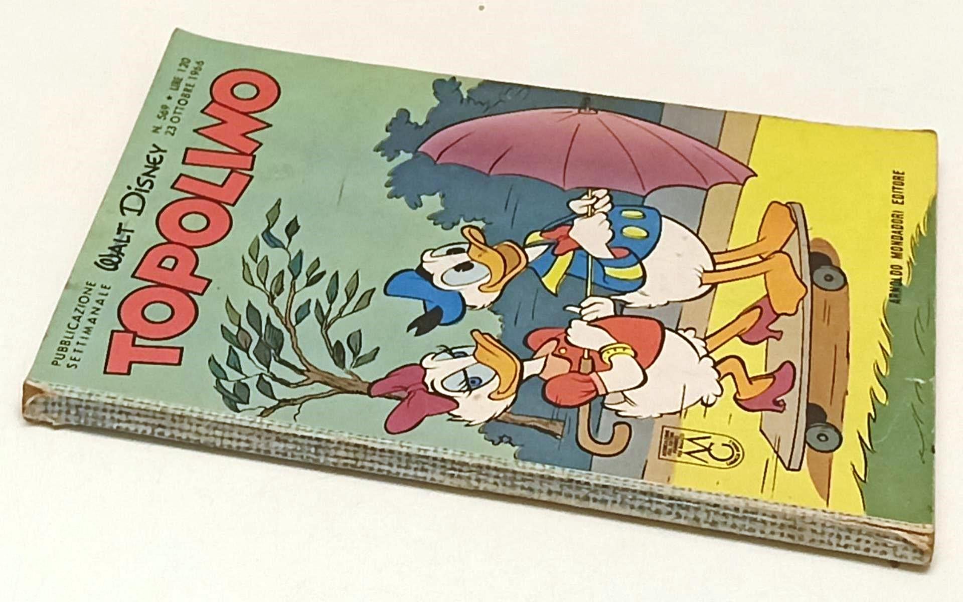 FD- TOPOLINO N.569 LIBRETTO COMPLETO DI BOLLINO -- DISNEY - 1966 - B - N24