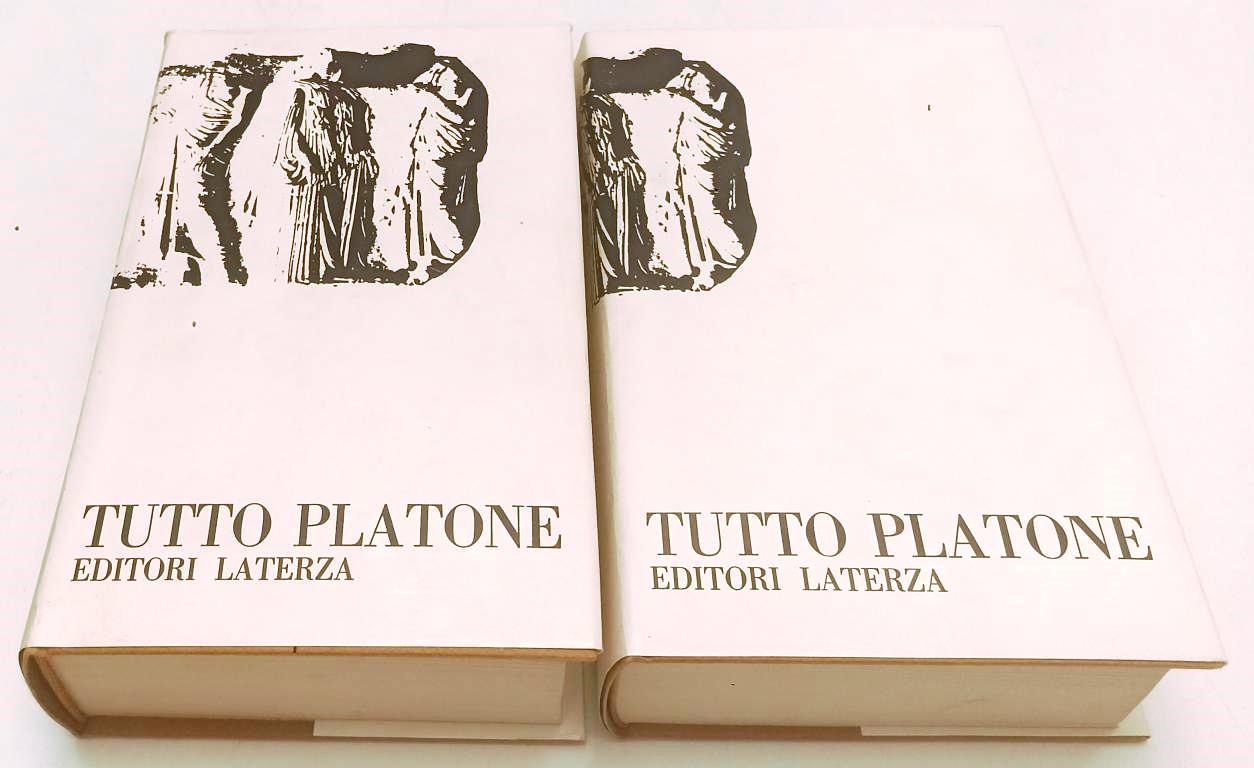 LN- TUTTO PLATONE COFANETTO 2 VOLUMI -- LATERZA -- 2a ED. - 1967 - CS - XFS
