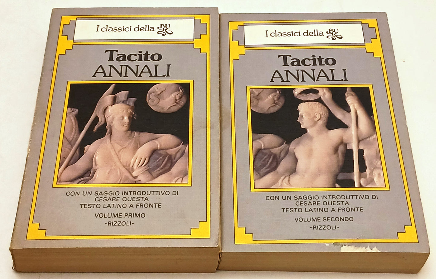 Annali 2 volumi - Tacito - Rizzoli Classici Bur- 1a ed.- latino a fronte- ZFS183