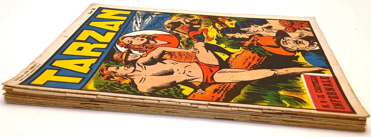 Tarzan lotto 10 numeri - Edizioni Mondiali Collana Albi Urra' - 1948 - RVSa1069