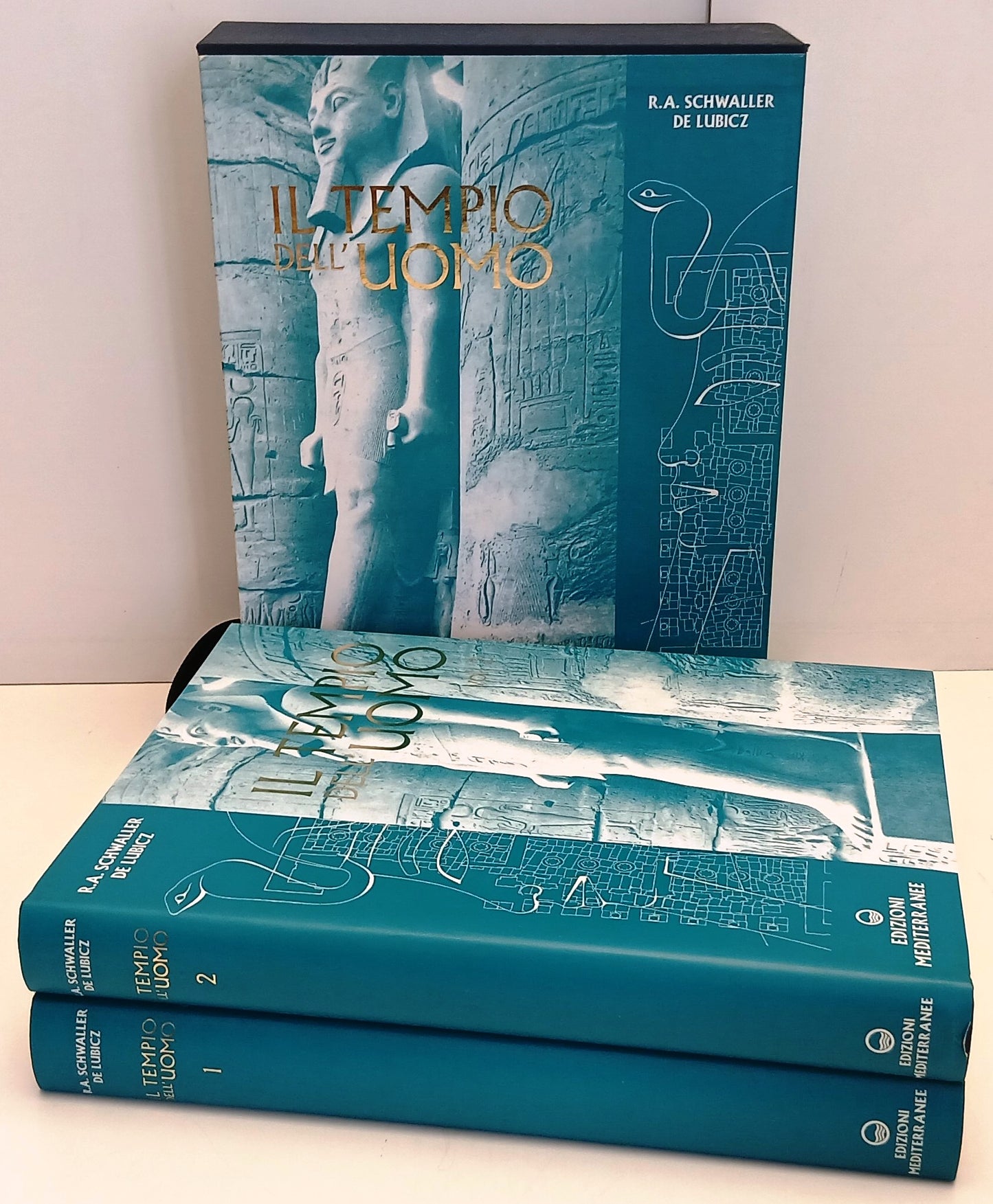 Il tempio dell'uomo 2 volumi - Schwaller de Lubicz - Mediterranee - 1a ed. - ZFS