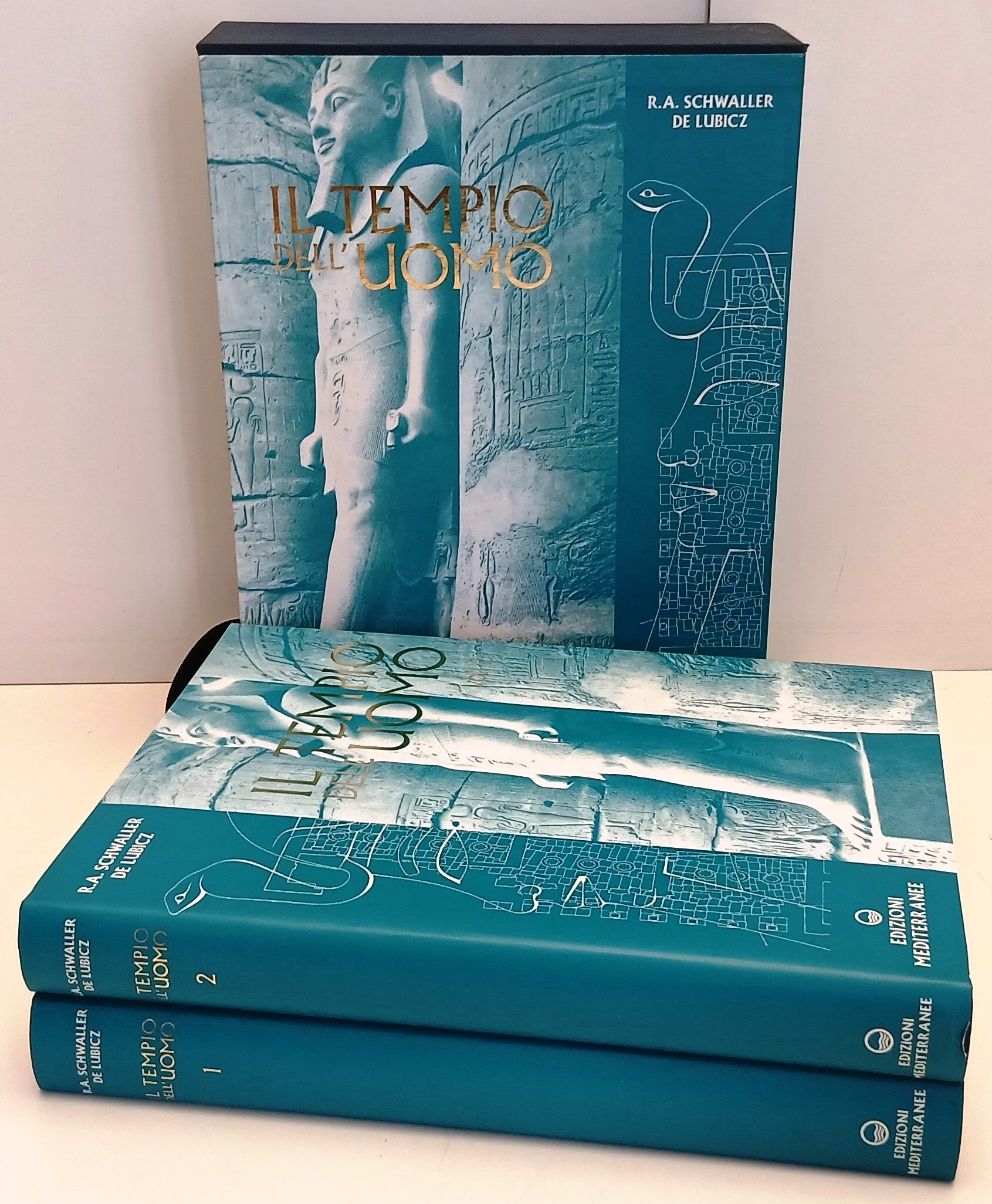 Il tempio dell'uomo 2 volumi - Schwaller de Lubicz - Mediterranee - 1a ed. - ZFS