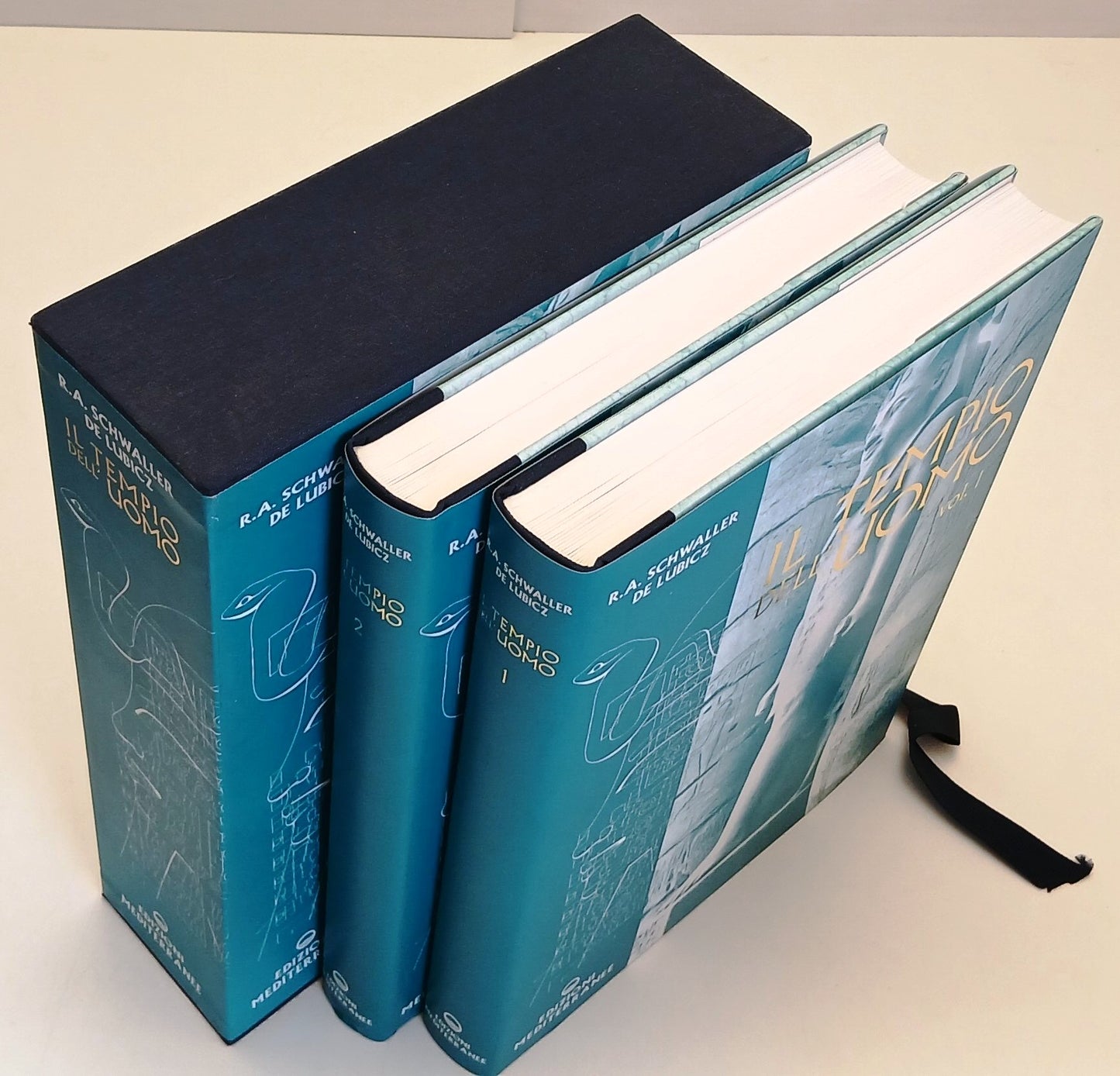 Il tempio dell'uomo 2 volumi - Schwaller de Lubicz - Mediterranee - 1a ed. - ZFS