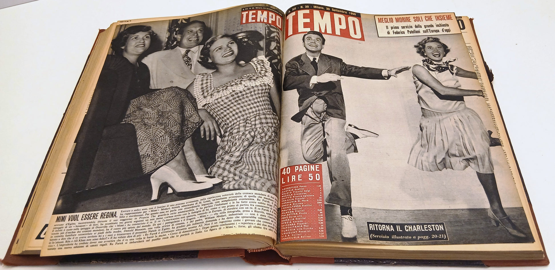 Rivista Tempo Anno XII 1950 numeri 26/52 volume rilegato secondo semestre-YFS294