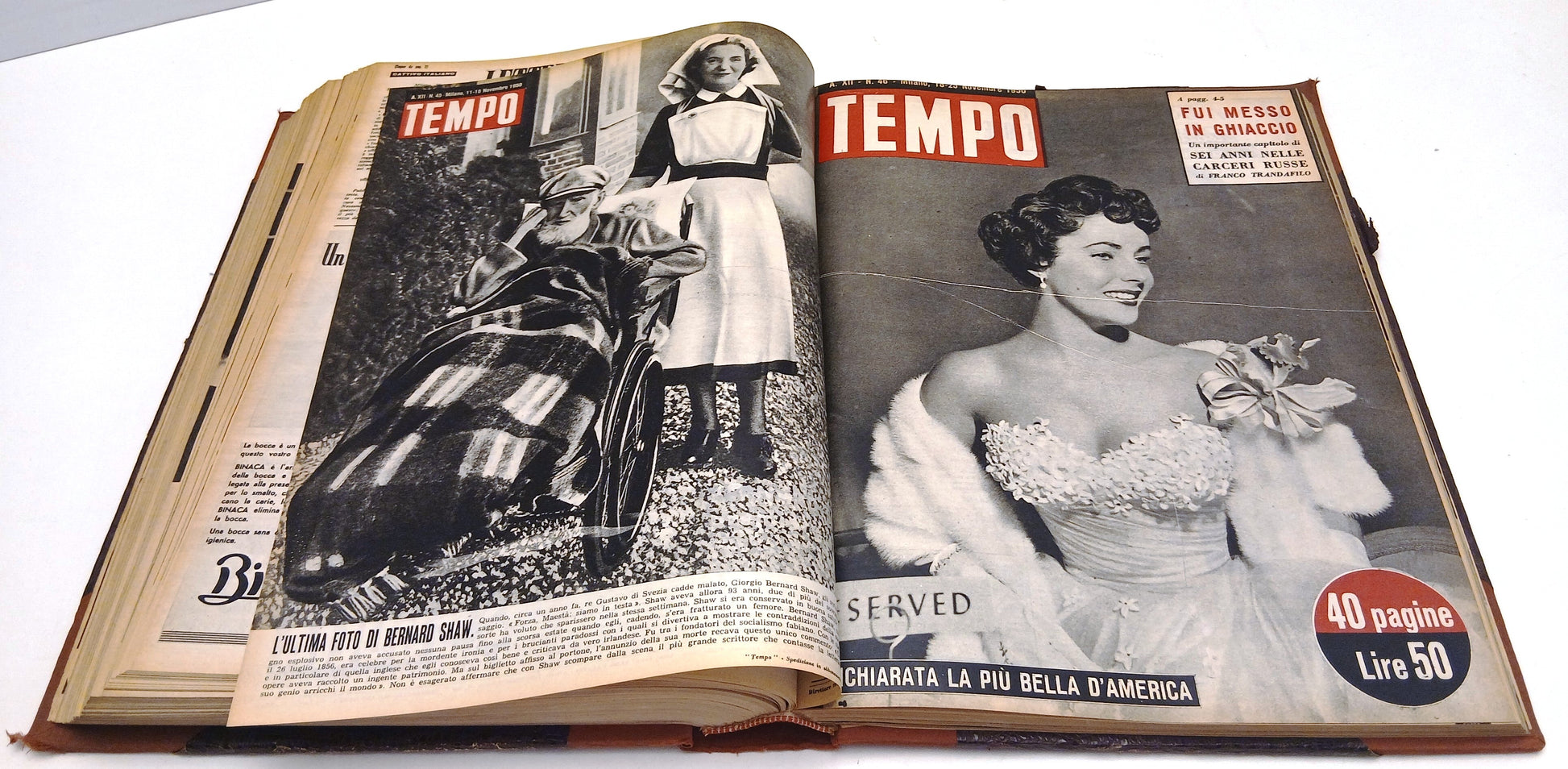 Rivista Tempo Anno XII 1950 numeri 26/52 volume rilegato secondo semestre-YFS294