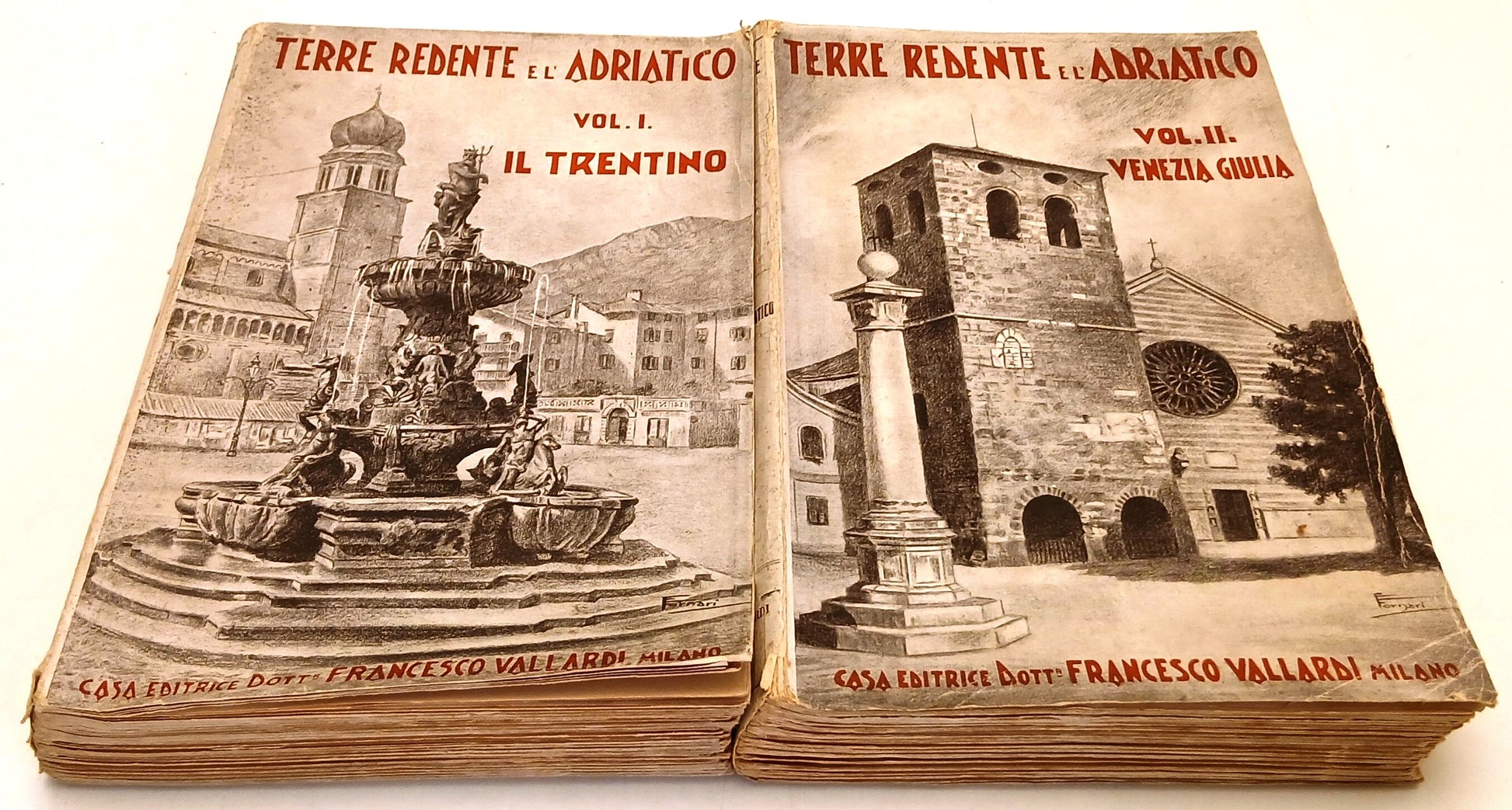 Terre redente e l'Adriatico 2 volumi Trentino Venezia Giulia - Vallardi - YFS745