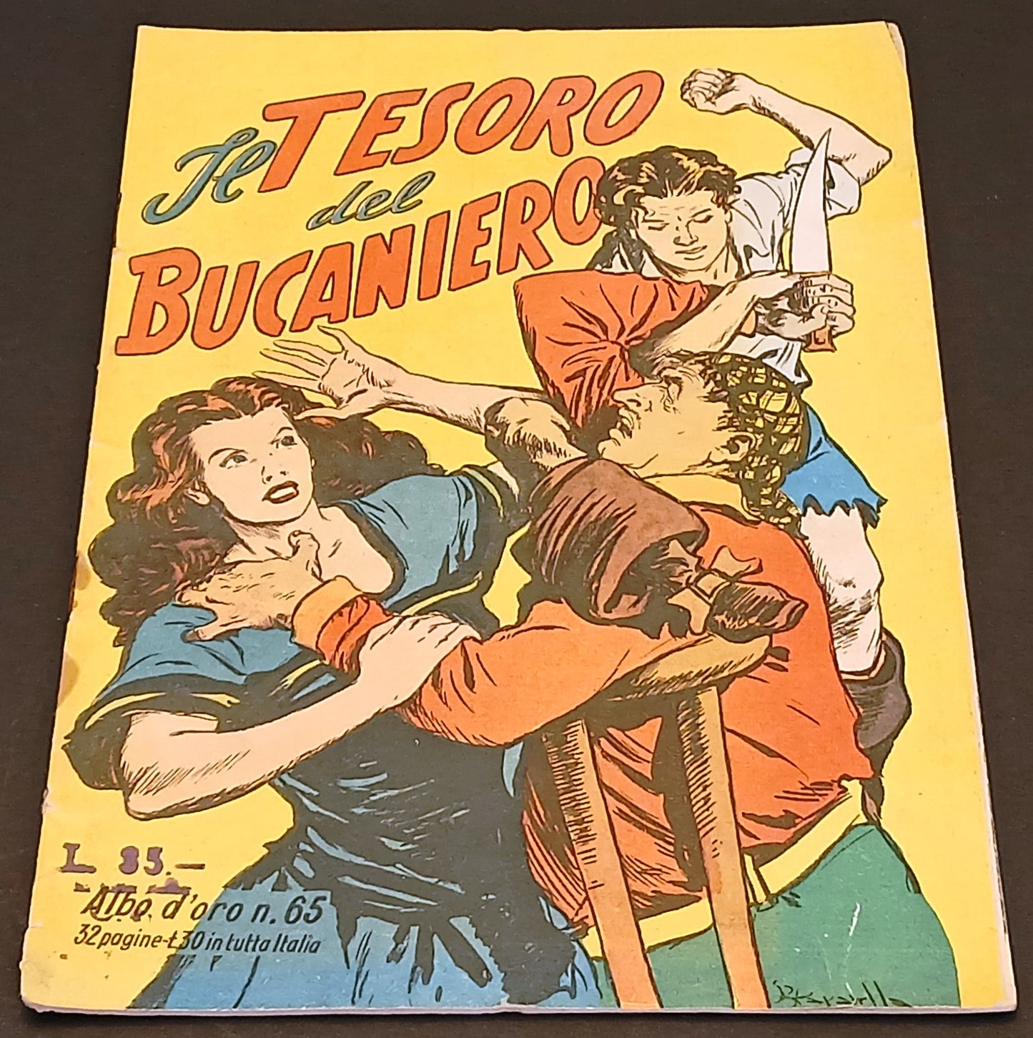 Albo d'oro n.65 Il tesoro del Bucaniero - Mondadori - 1947 - originale - H26