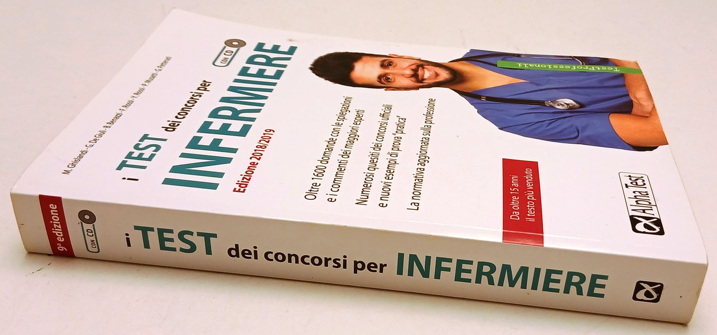 I test dei concorsi per infermiere - Alpha Test - Ed. 2018/2019 - con CD- ZFS117