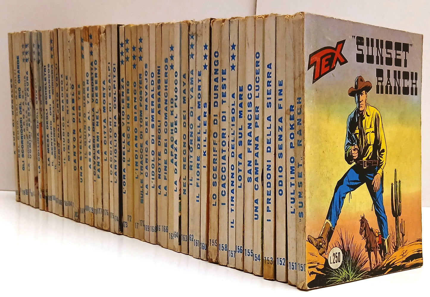 Lotto 90 albi Tex fascia 101/199 - Bonelli - ristampa tre stelle - BLCG26