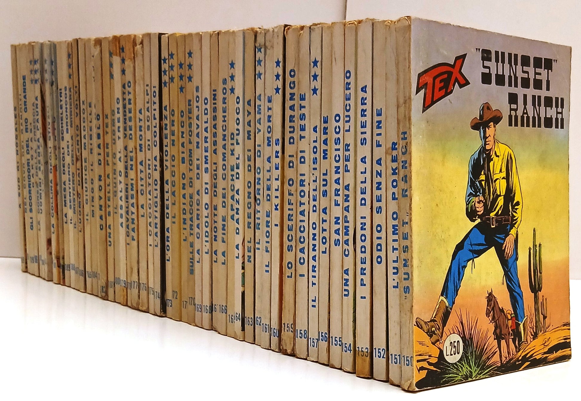 Lotto 90 albi Tex fascia 101/199 - Bonelli - ristampa tre stelle - BLCG26