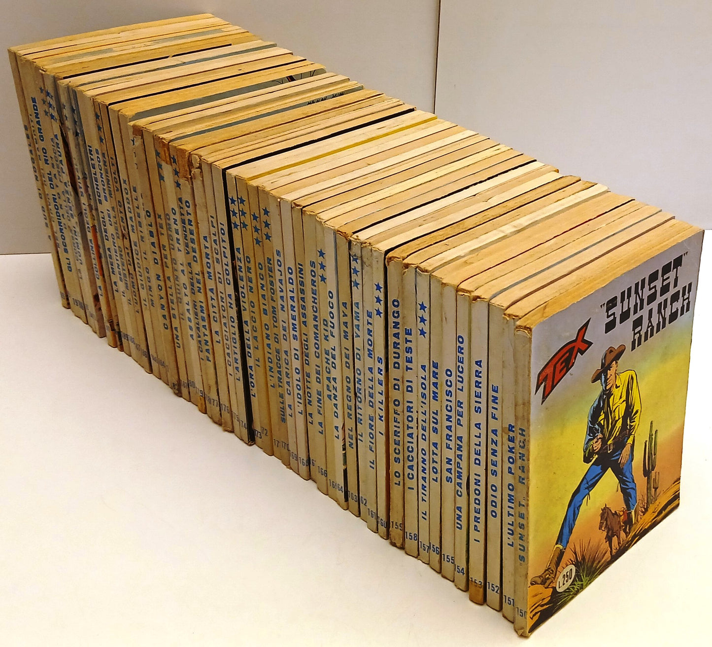 Lotto 90 albi Tex fascia 101/199 - Bonelli - ristampa tre stelle - BLCG26