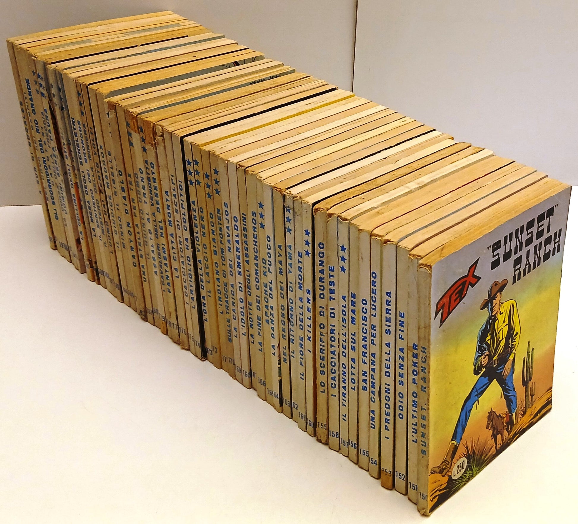 Lotto 90 albi Tex fascia 101/199 - Bonelli - ristampa tre stelle - BLCG26