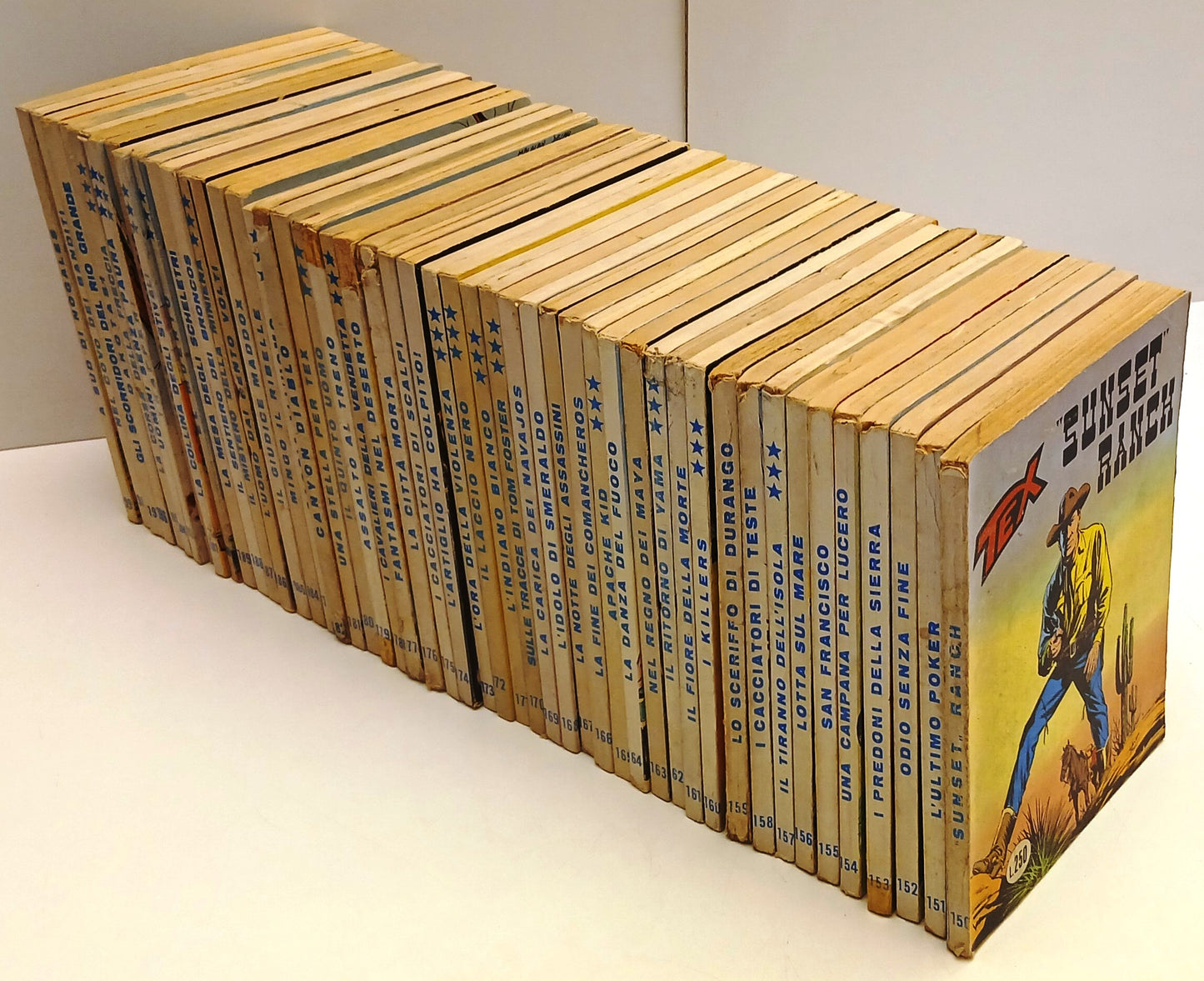 Lotto 90 albi Tex fascia 101/199 - Bonelli - ristampa tre stelle - BLCG26