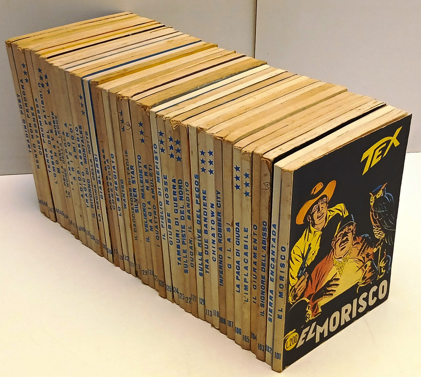 Lotto 90 albi Tex fascia 101/199 - Bonelli - ristampa tre stelle - BLCG26