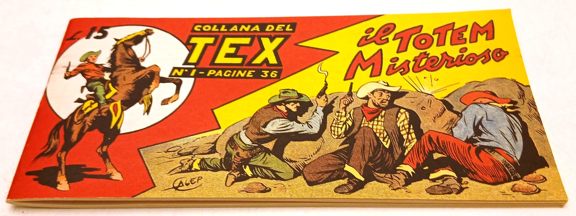 Striscia Collana del Tex n.1 Il Totem Misterioso - ristampa anastatica - RVSz201