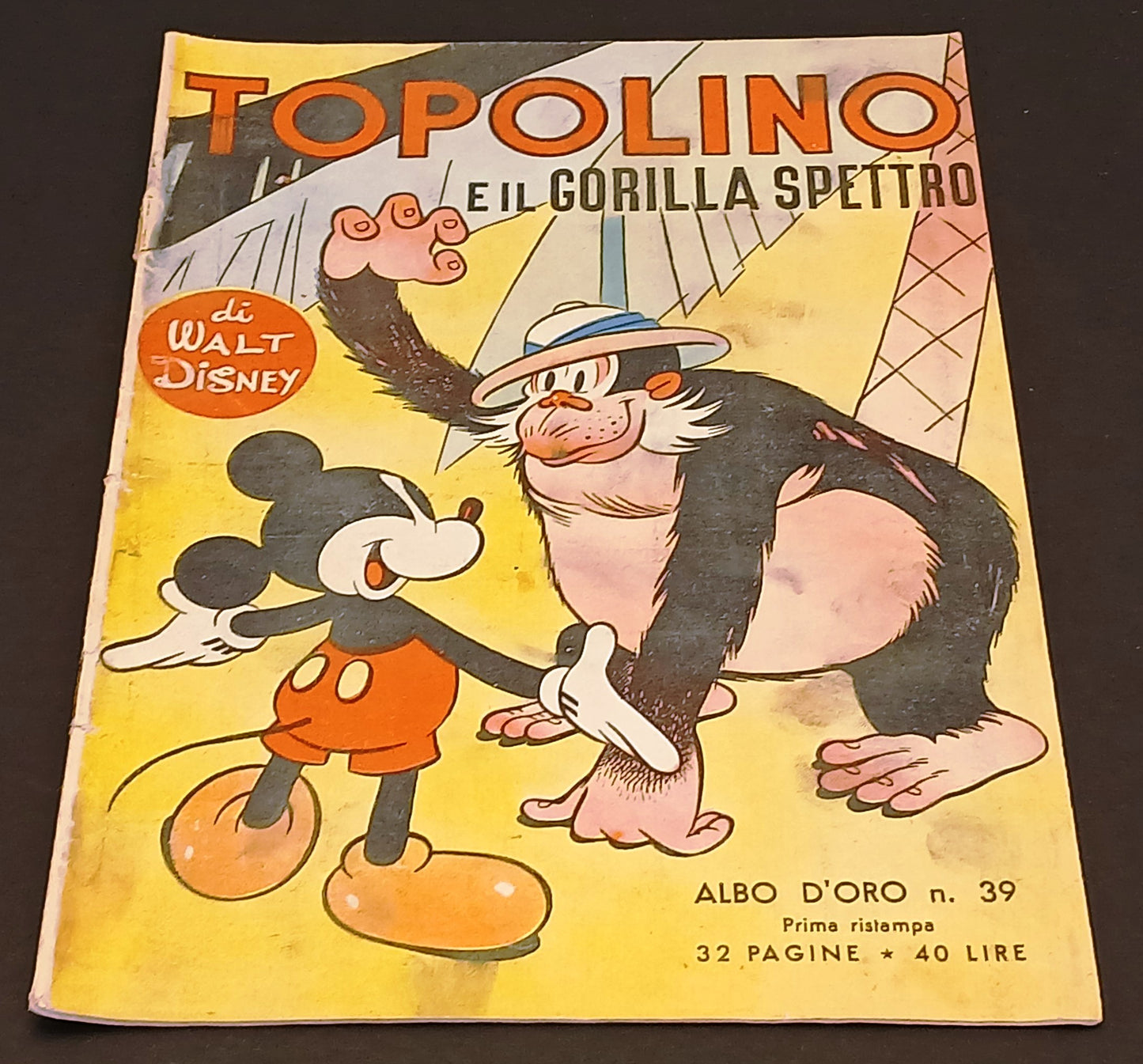 Albo d'oro n.39 Topolino e il gorilla spettro - Mondadori - prima ristampa - H26