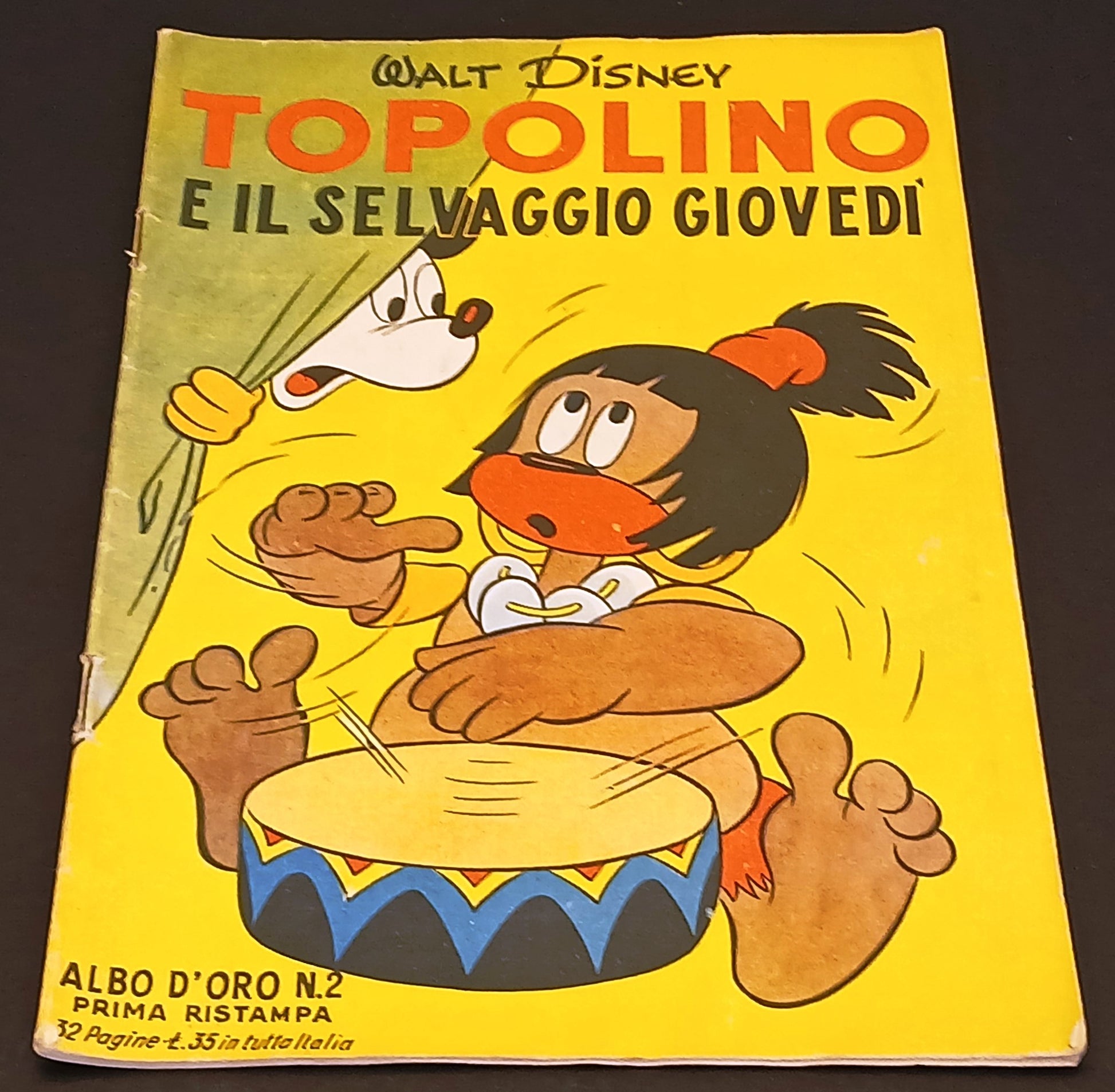 Albo d'oro n.2 Topolino e il selvaggio giovedi' - Mondadori- prima ristampa- H26