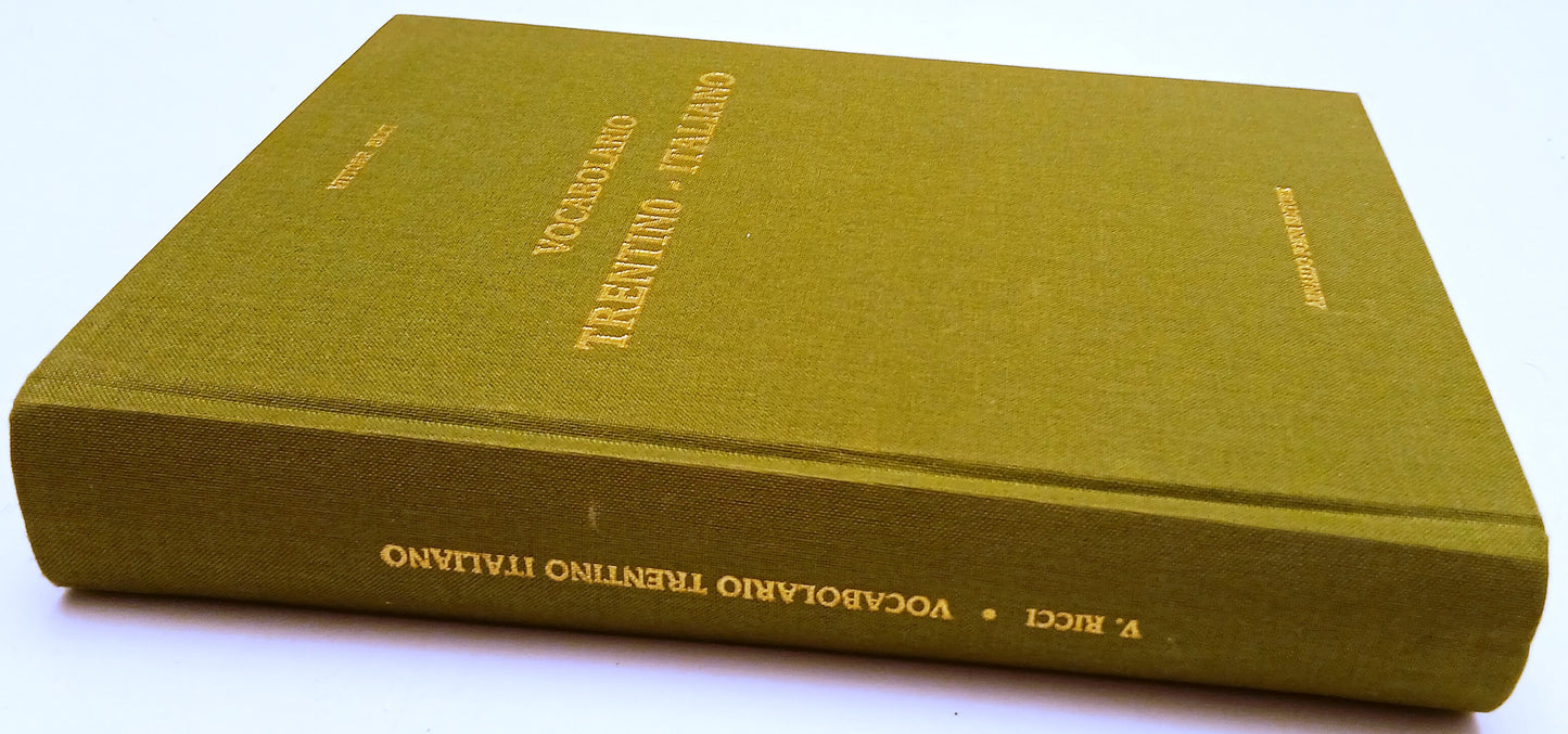 LZ- Vocabolario Trentino Italiano - Vittore Ricci - Forni- Anastatica- C- ZFS84