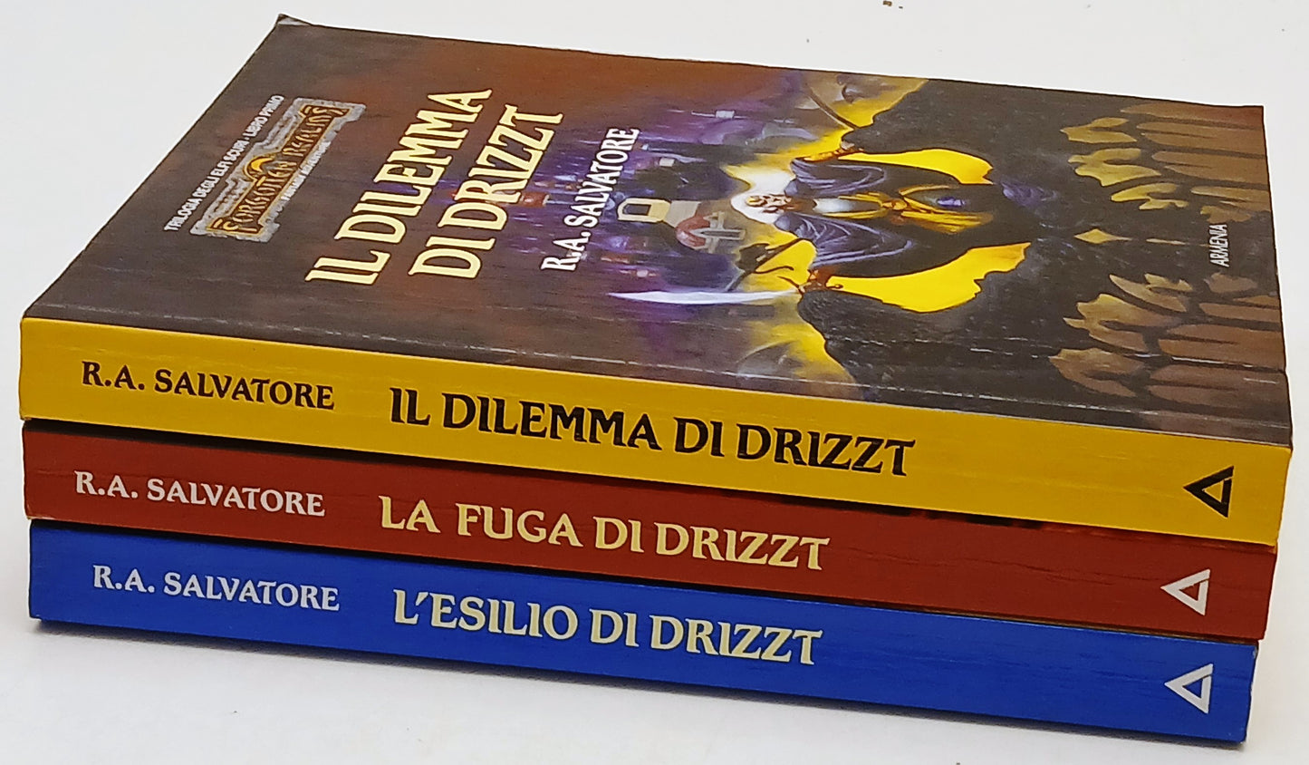 Trilogia degli Elfi Scuri 3 volumi Drizzt - R.A. Salvatore- Armenia Fantasy- XFS