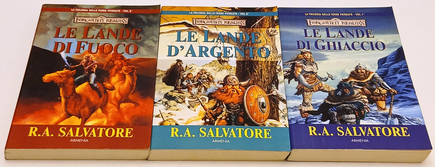 Trilogia delle Terre Perdute 3 volumi Le lande - R.A. Salvatore- Armenia - XFS