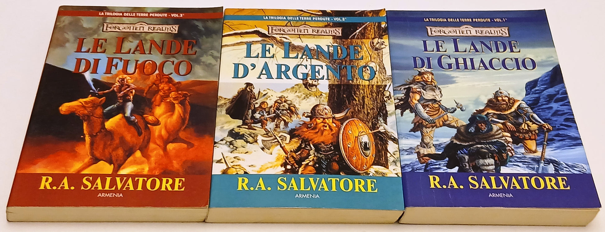 Trilogia delle Terre Perdute 3 volumi Le lande - R.A. Salvatore- Armenia - XFS