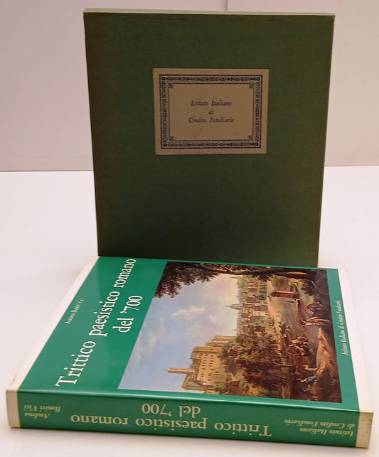 Trittico paesistico romano del '700 Anesi Monaldi De Marchis- Busiri Vici- YFS72