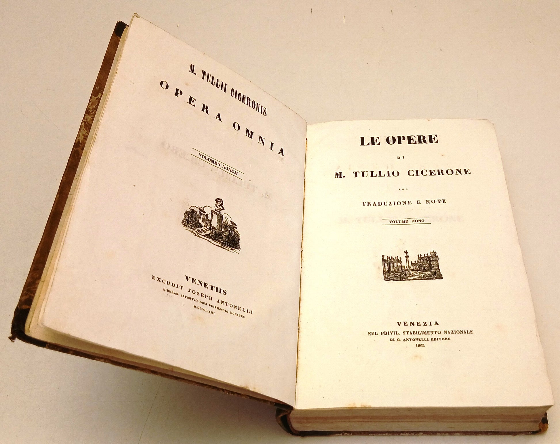 Le opere IX- Tullius Cicero- Antonelli Biblioteca Scrittori Latini- 1863- ZFS263
