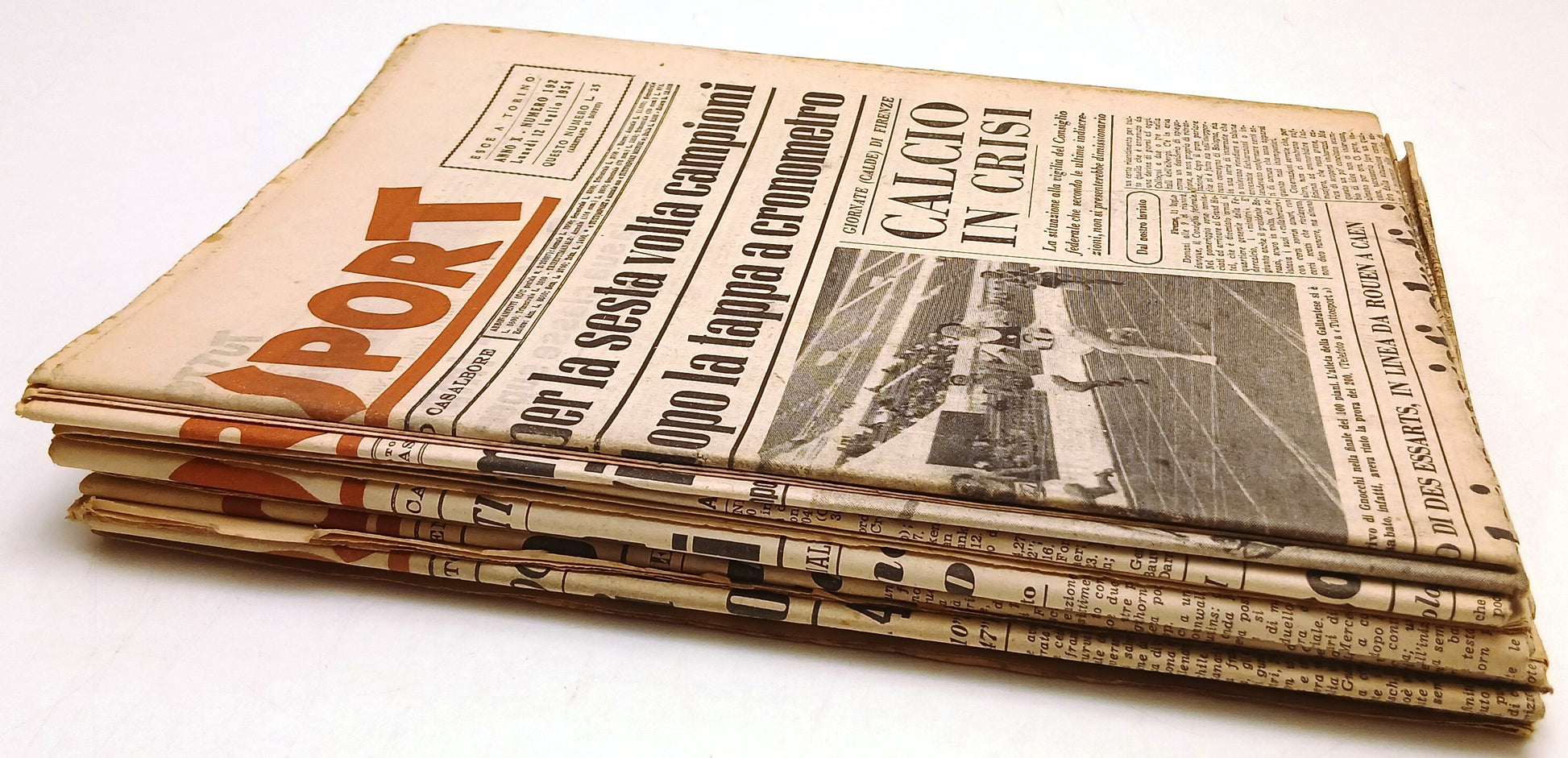 Lotto TUTTOSPORT dal 12/7/1954 al 29/7/1954 Tour de France - 18 numeri - YFS637