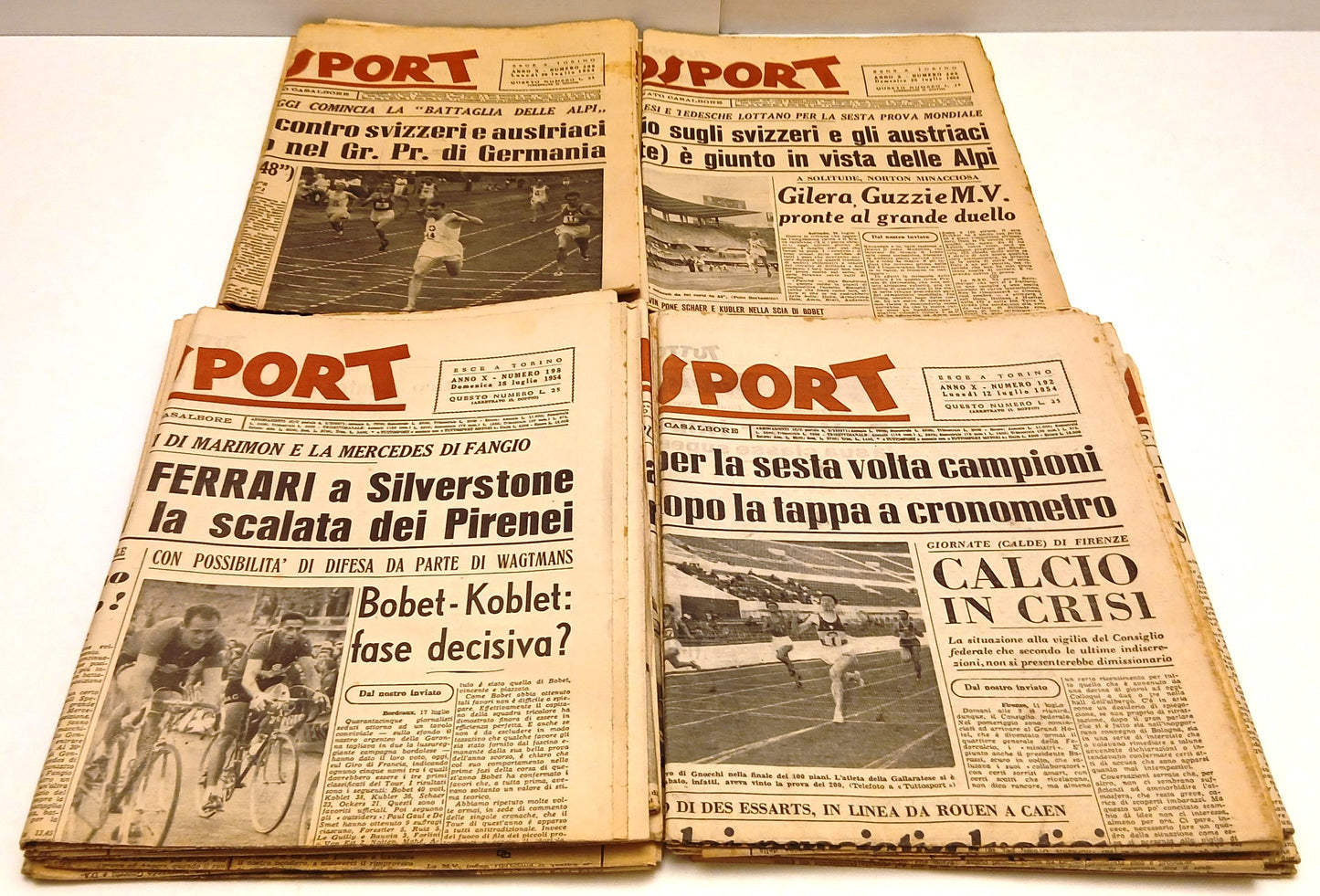 Lotto TUTTOSPORT dal 12/7/1954 al 29/7/1954 Tour de France - 18 numeri - YFS637