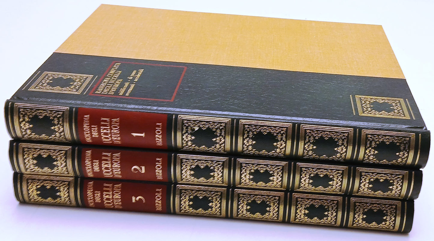 Enciclopedia degli uccelli d'Europa 3 volumi - Rizzoli - 1a ed. - BLCP99