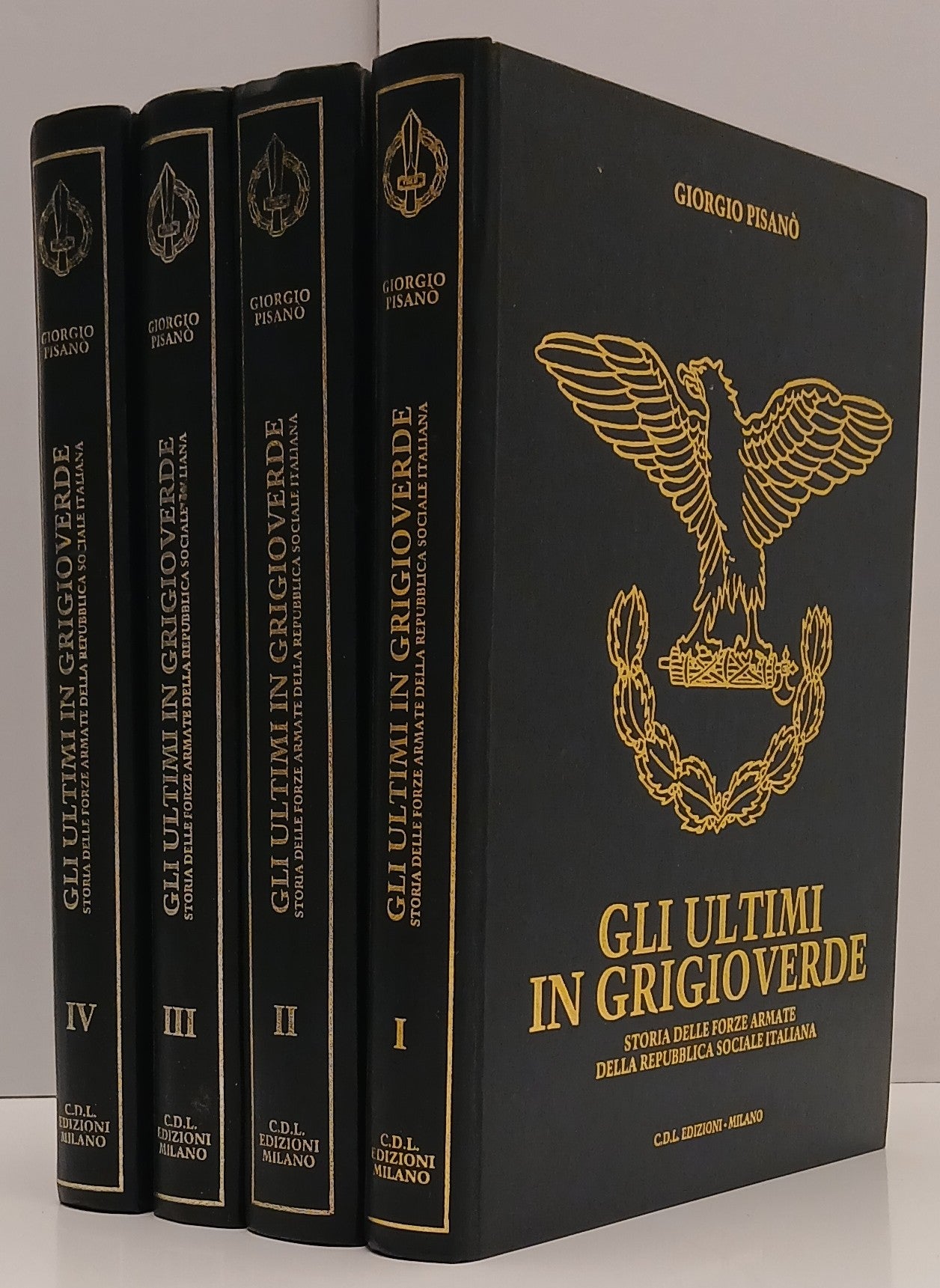 Gli Ultimi in Griogioverde 4 volumi Repubblica Sociale - Pisano - C.D.L.- BLCP95