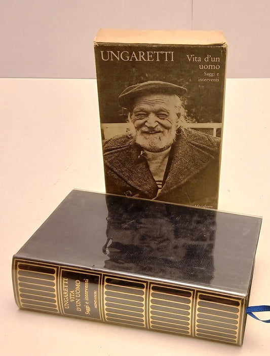 Vita di un uomo Saggi interventi - Ungaretti - Mondadori Meridiani - 1a ed.- XFS
