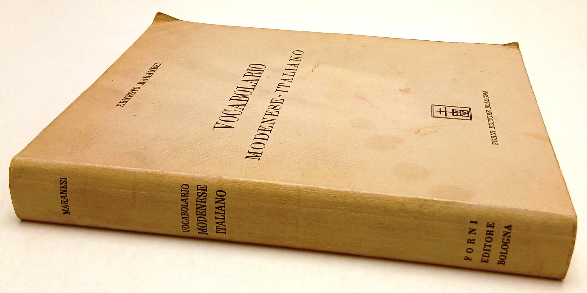 LZ- VOCABOLARIO MODENESE-ITALIANO - ERNESTO MARANESI - FORNI --- 1967 - B- ZFS71