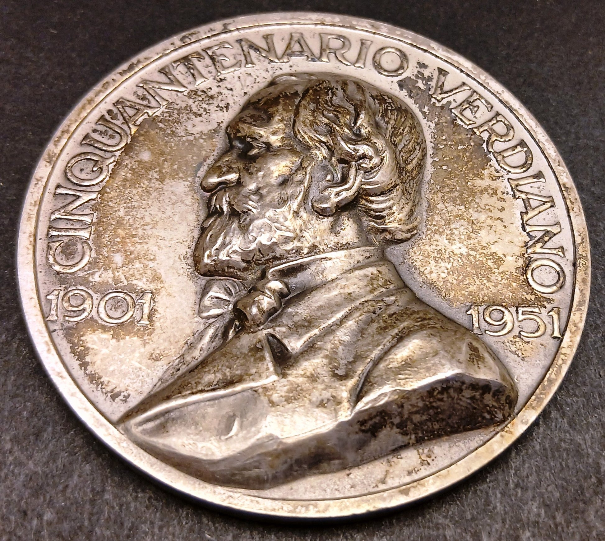 CB- Medaglia Cinquantenario Verdiano 1951 Teatro alla Scala - argento - GTTS181