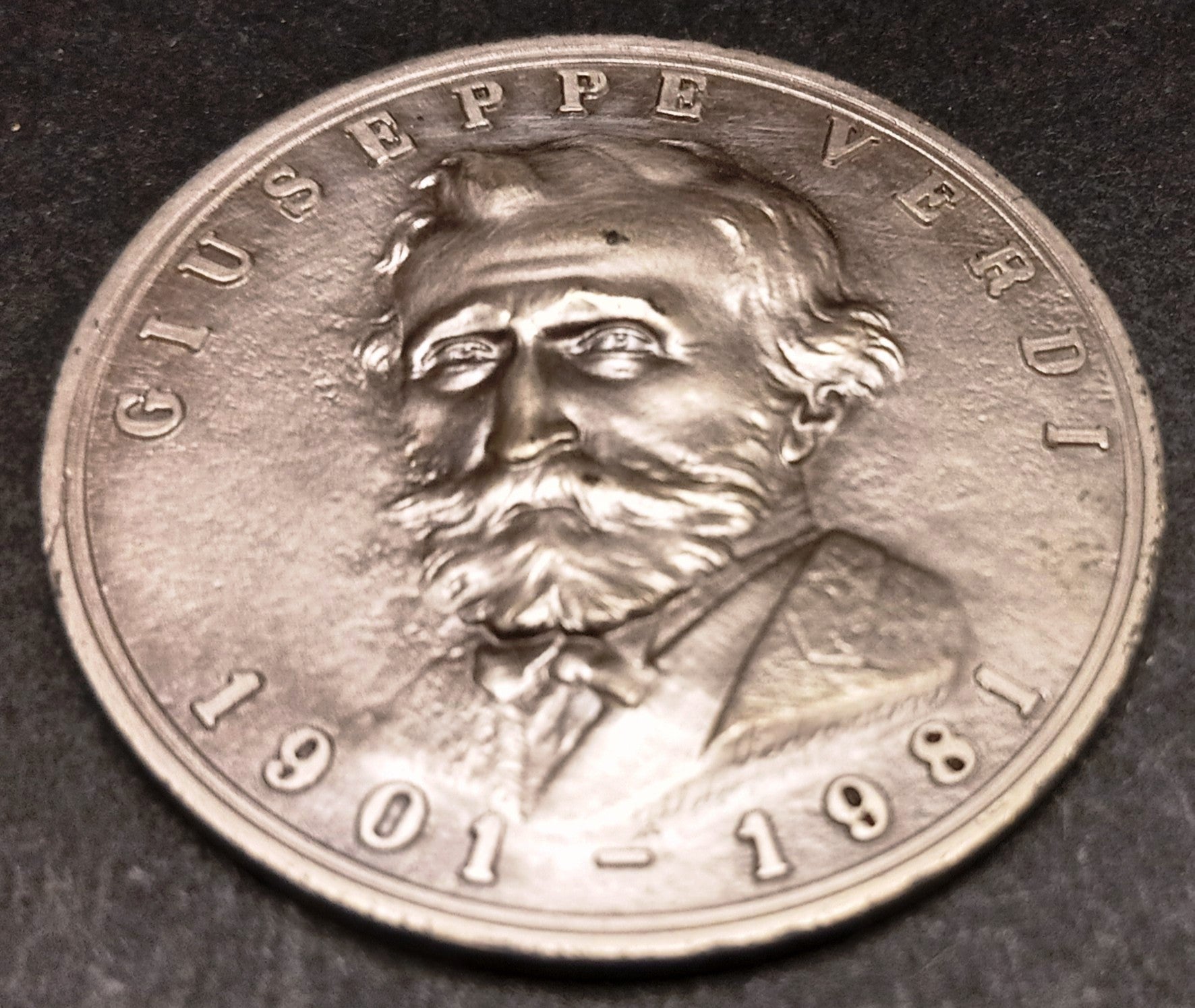 CB- Medaglia Giuseppe Verdi Circolo Numismatico Minerva Parma - argento- GTTS178