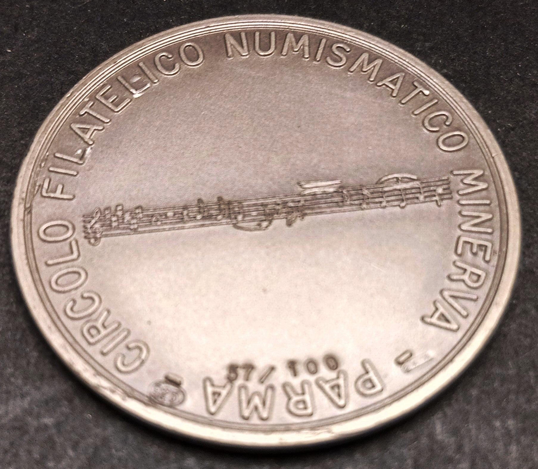 CB- Medaglia Giuseppe Verdi Circolo Numismatico Minerva Parma - argento- GTTS178