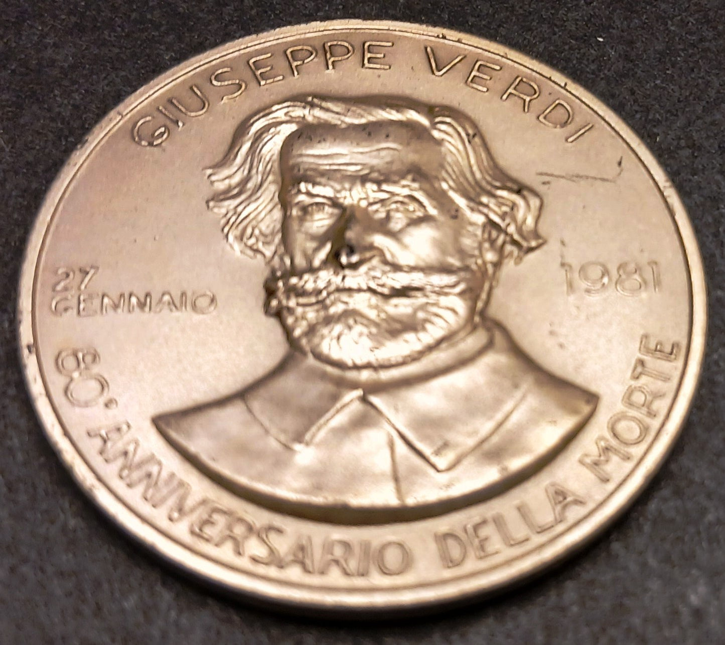 CB- Medaglia Giuseppe Verdi 1901-1981 centenario morte - argento - GTTS180
