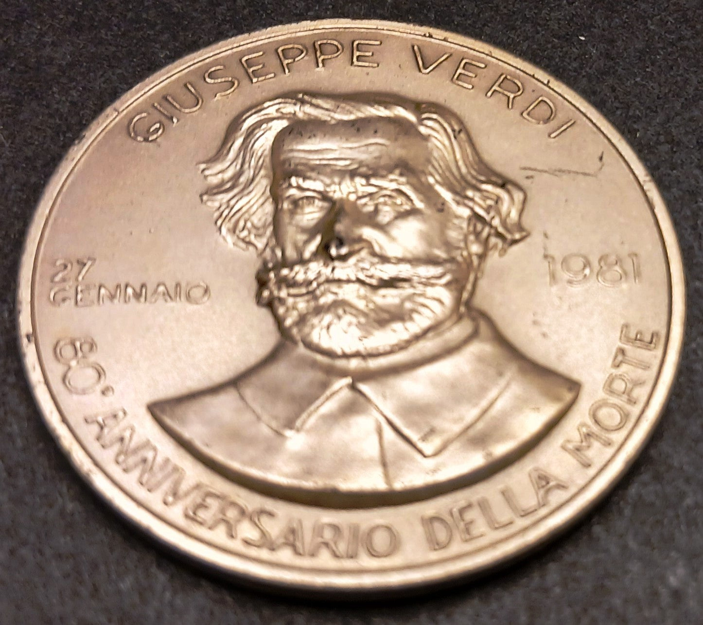CB- Medaglia Giuseppe Verdi 1901-1981 centenario morte - argento - GTTS180