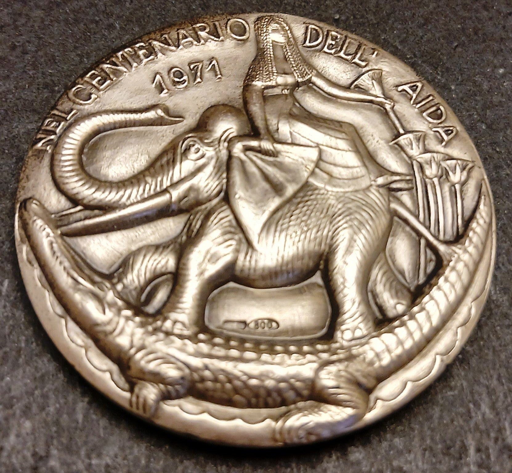 CB- Medaglia Giuseppe Verdi Centenario dell'Aida 1971 - argento - GTTS174