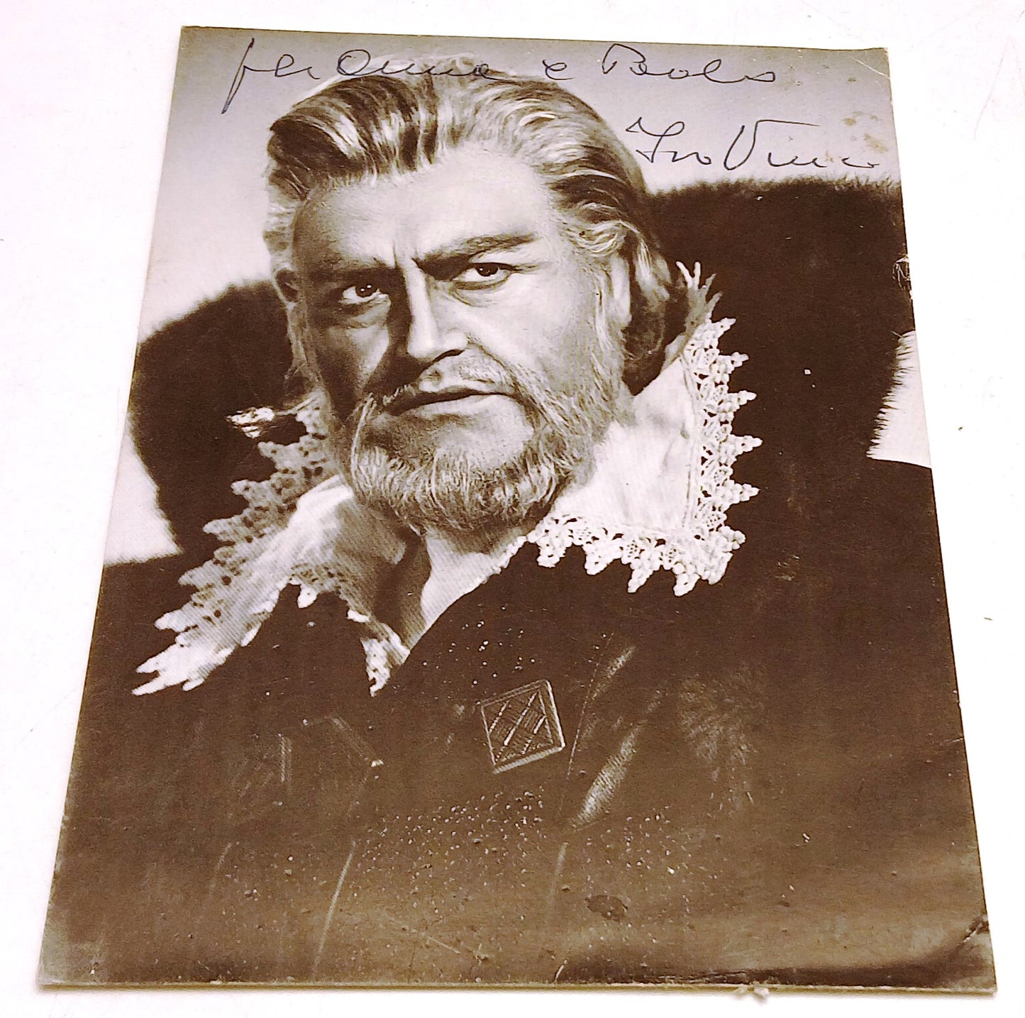 CV- Fotografia autografo Ivo Vinco basso - Teatro Carani Sassuolo - RVSz129