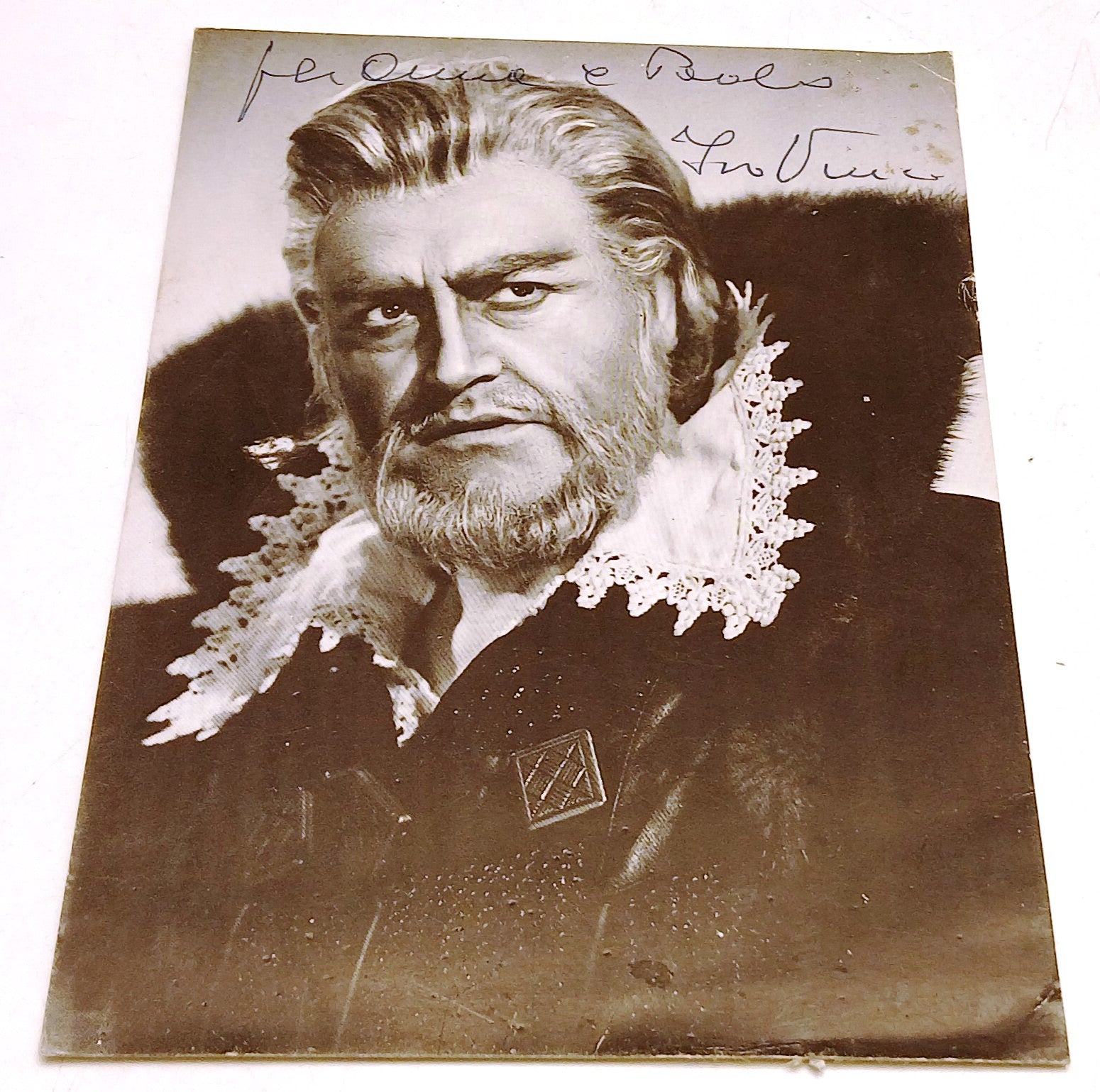 CV- Fotografia autografo Ivo Vinco basso - Teatro Carani Sassuolo - RVSz129