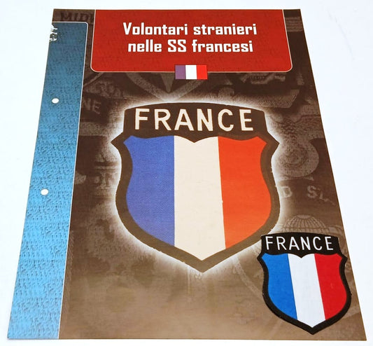 CM- Distintivi militari - Gagliardetto WW2- Francia Volontari stranieri nelle SS