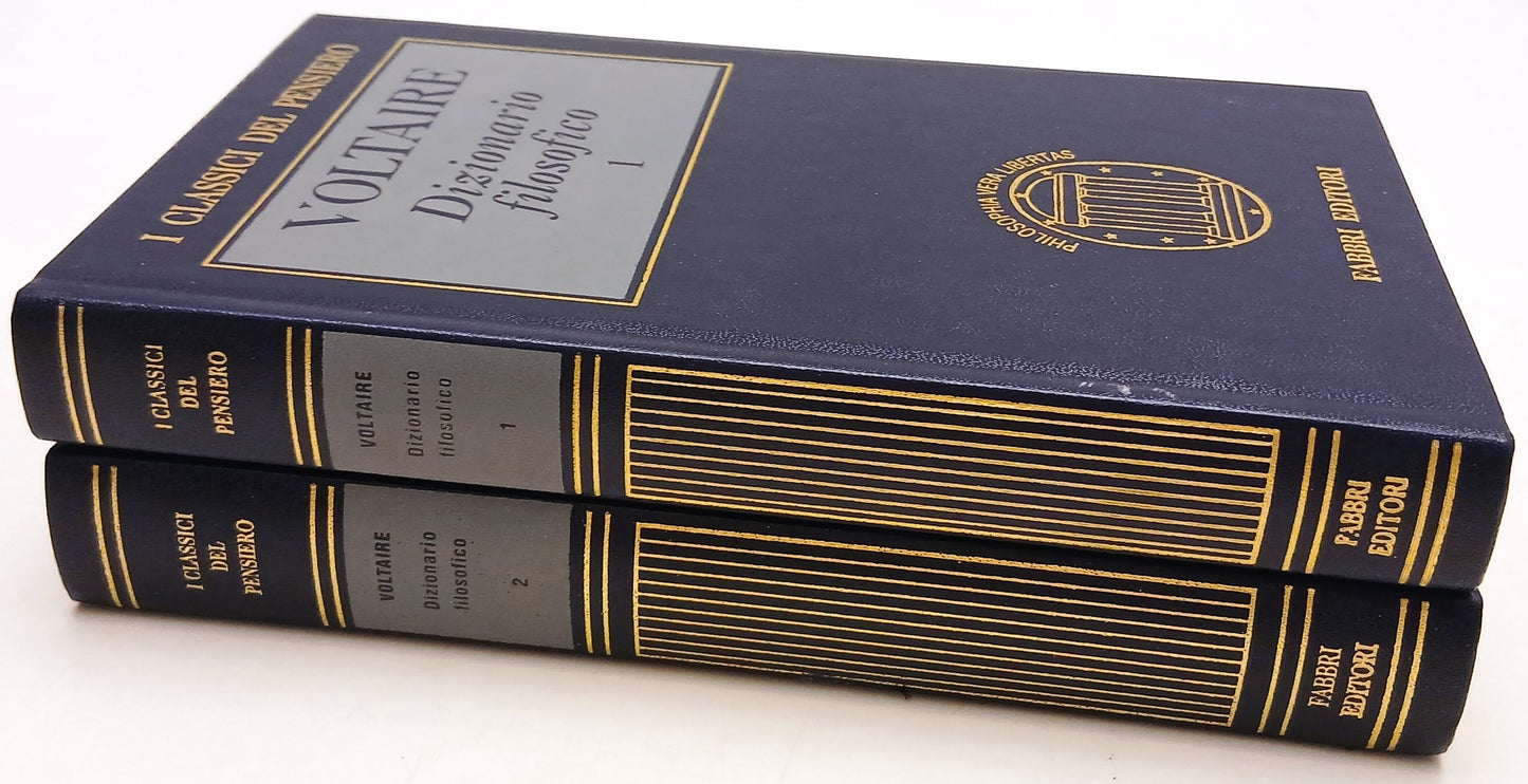 Dizionario filosofico 2 voll - Voltaire - Fabbri Classici del pensiero - XFS