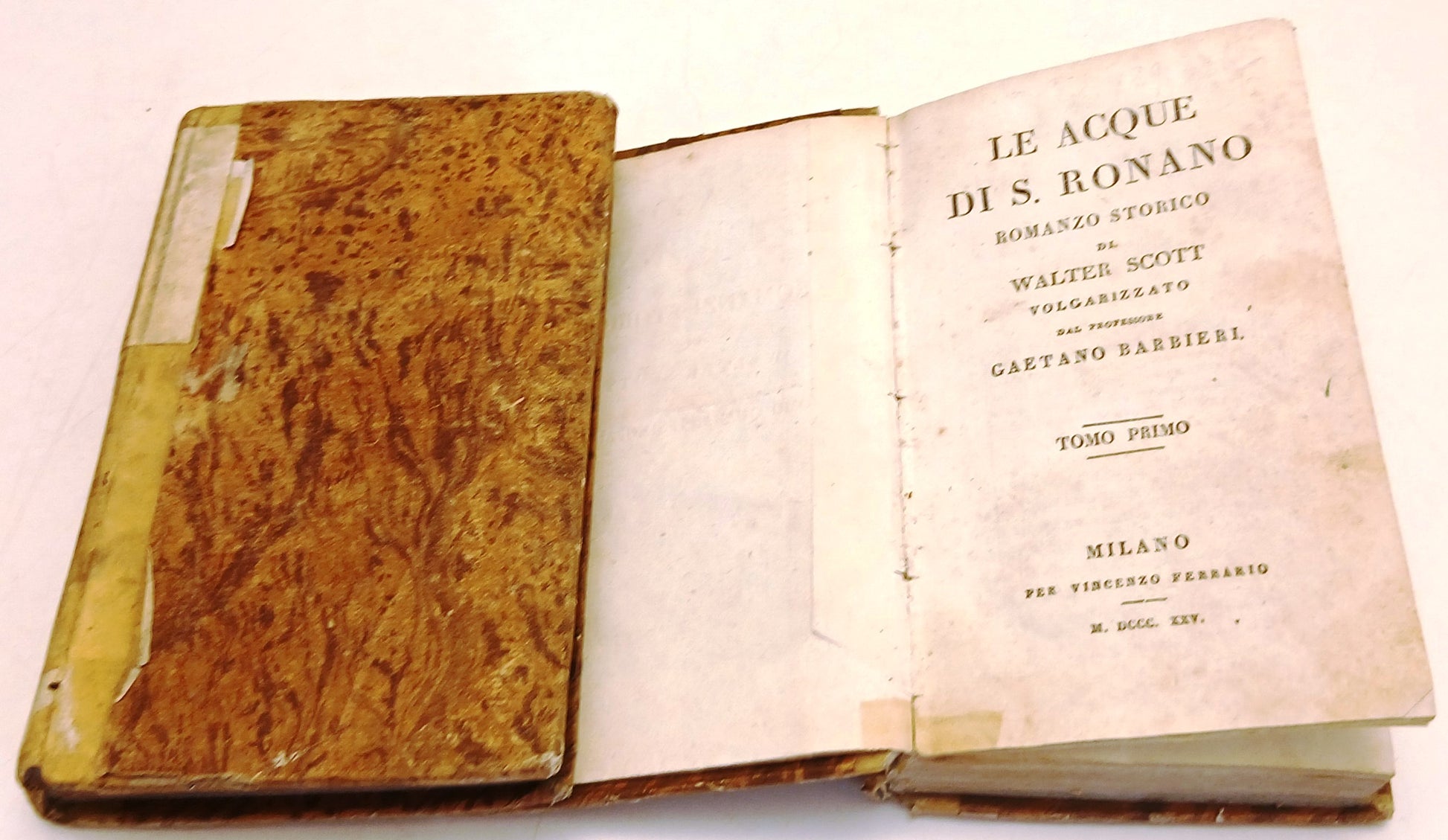 Le acque di San Ronano 4 tomi - Walter Scott - Vincenzo Ferrario - 1825- ZFS260